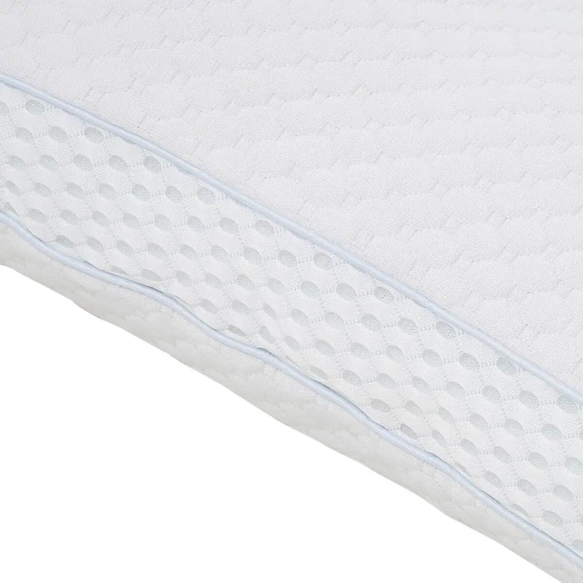HOMESMART Premium Adjustable Hypoallergenic Shredded Memory Foam CertiPUR Pillow with Copper Cover (Standard, Microfiber) image number 5