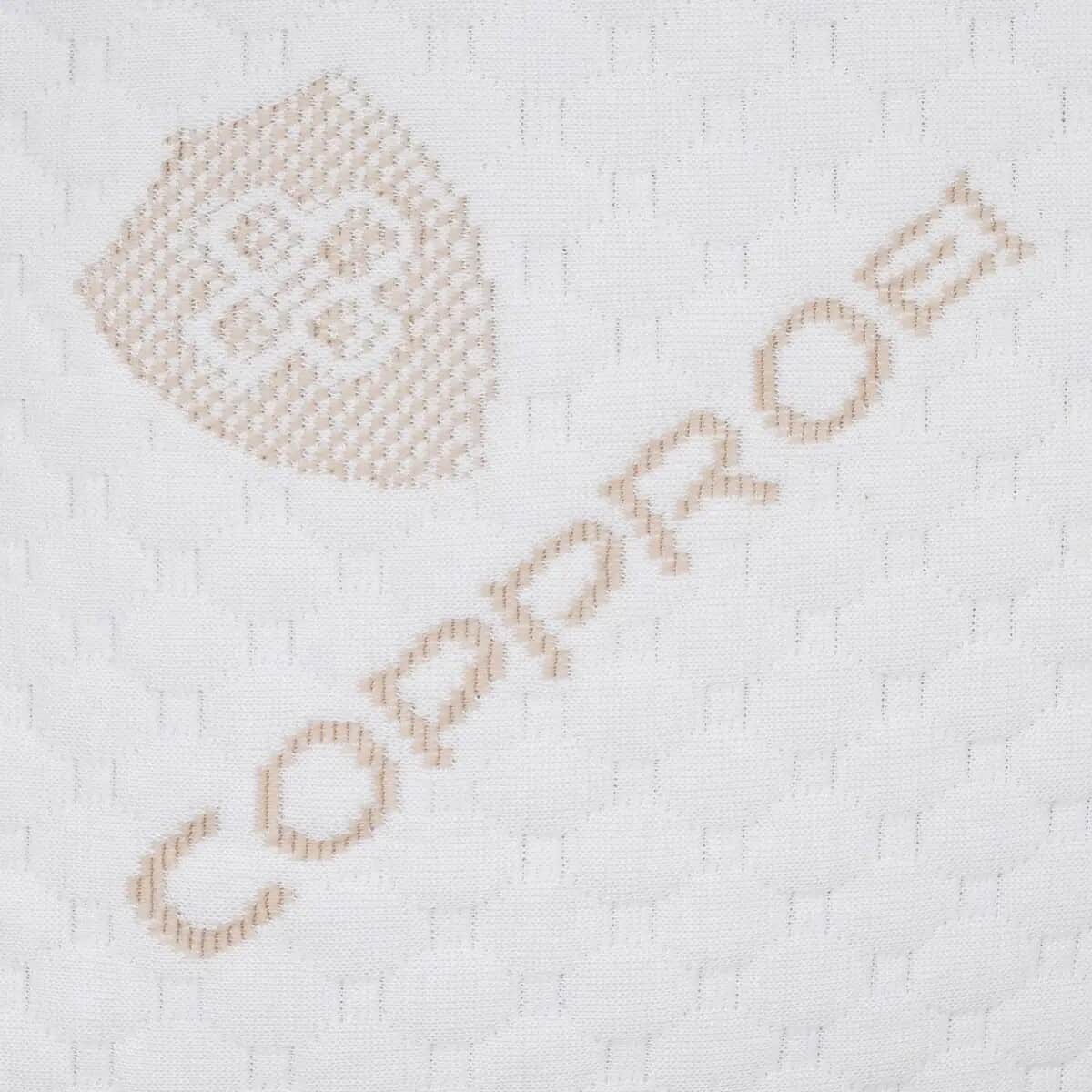 HOMESMART Premium Adjustable Hypoallergenic Shredded Memory Foam CertiPUR Pillow with Copper Cover (Standard, Microfiber) image number 6