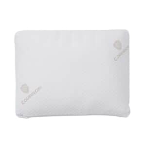 Homesmart Premium Adjustable Hypoallergenic Shredded Memory Foam CertiPUR Pillow with Copper Cover (Queen, Microfiber)