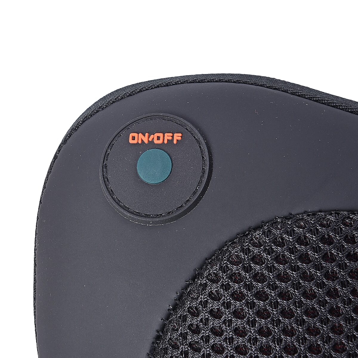 Black Faux Leather, Sponge Neck Massage Pillow image number 5