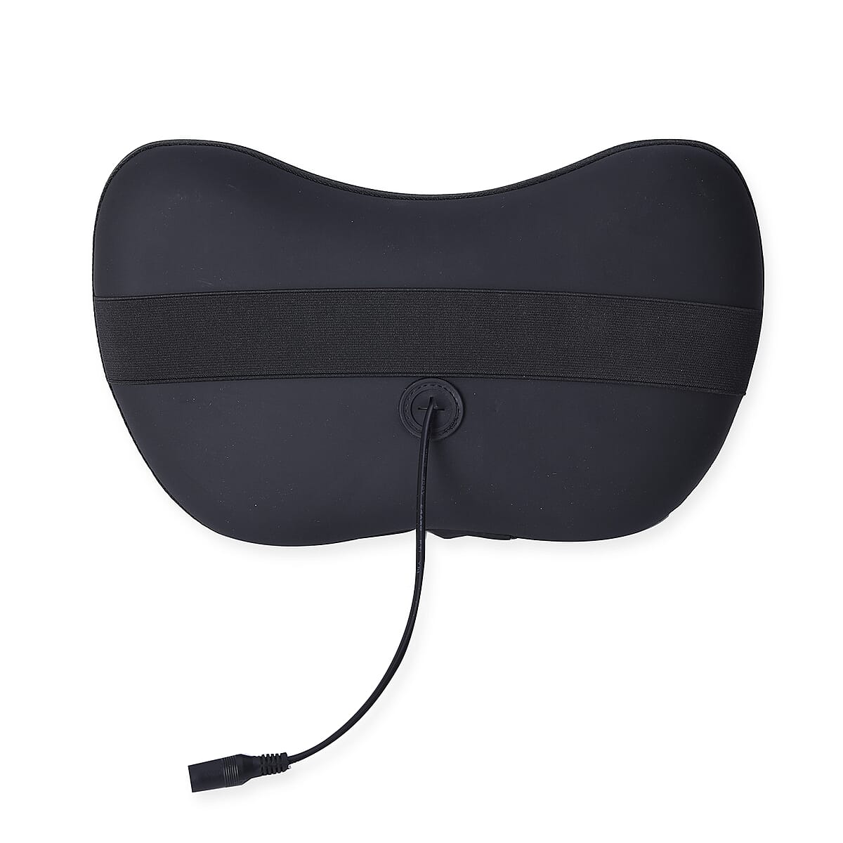 Black Faux Leather, Sponge Neck Massage Pillow image number 6
