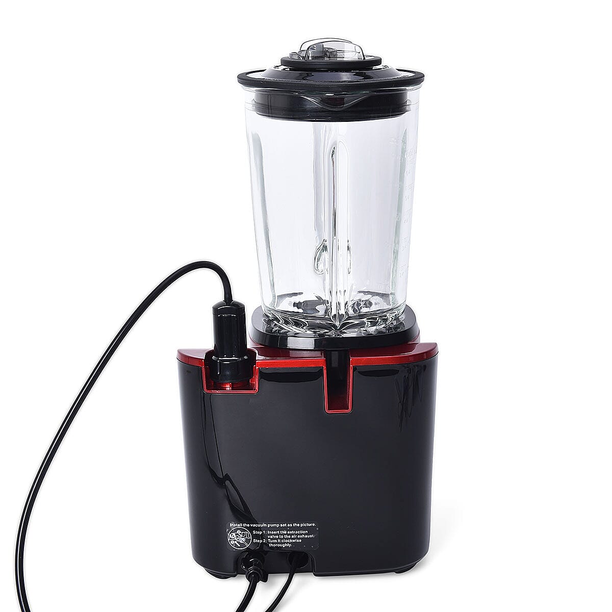 High Speed 6 Blade Multifunction Vacuum Blender 1.5L (25000RPM & 800W) with 800ml Vacuum Bottle- Red image number 7