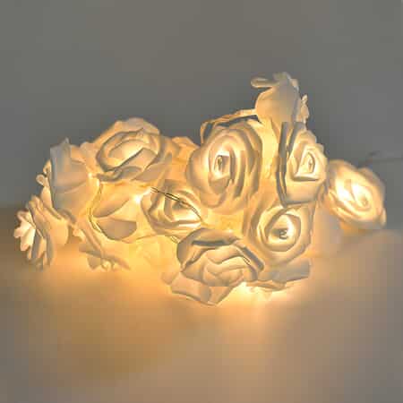 30 Warm LED Rose String Lights (3xAA Not included) image number 1