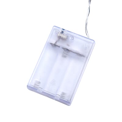 30 Warm LED Rose String Lights (3xAA Not included)