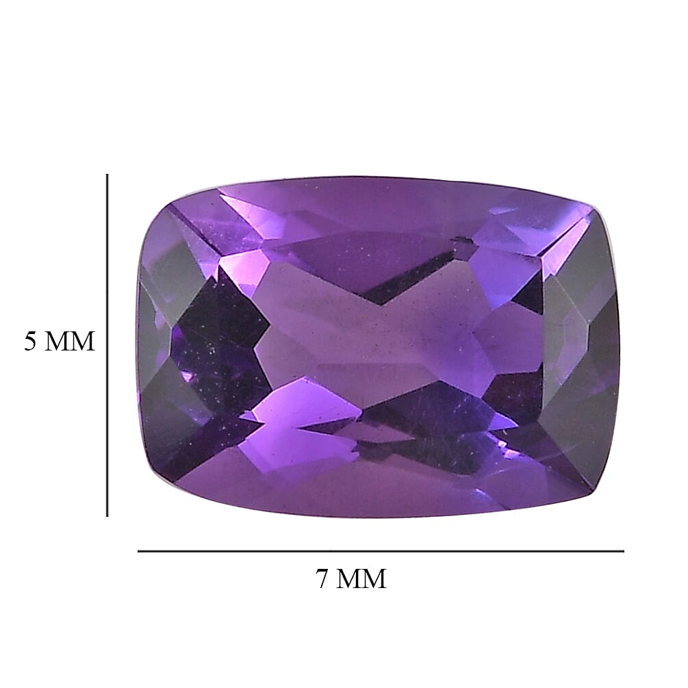 AA Mashamba Amethyst Set of 2 (Cush 7x5 mm) 1.51 ctw Loose Gemstone