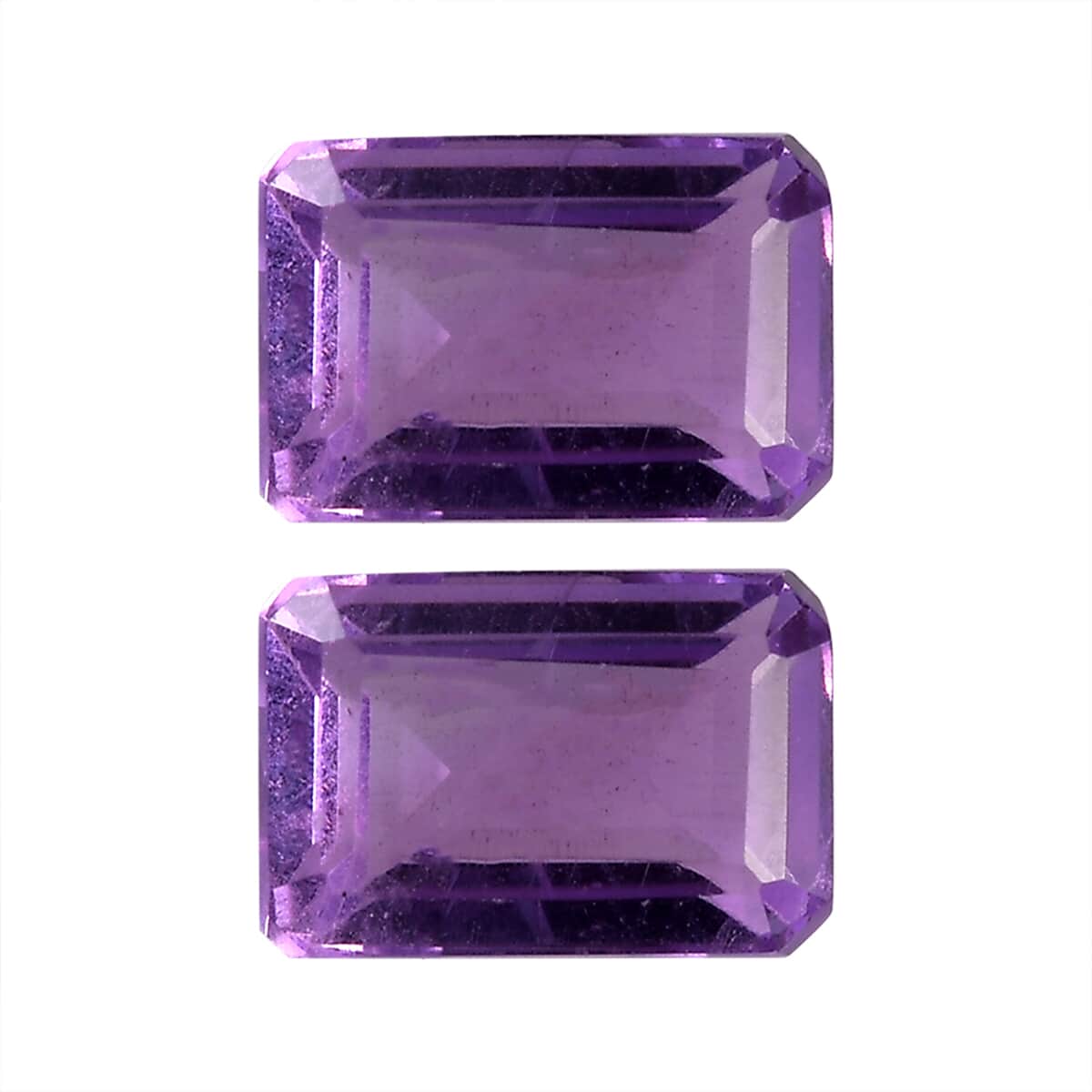 Mashamba Amethyst Set of 2 (Oct 6x4 mm) 1.01 ctw Loose Gemstone image number 0