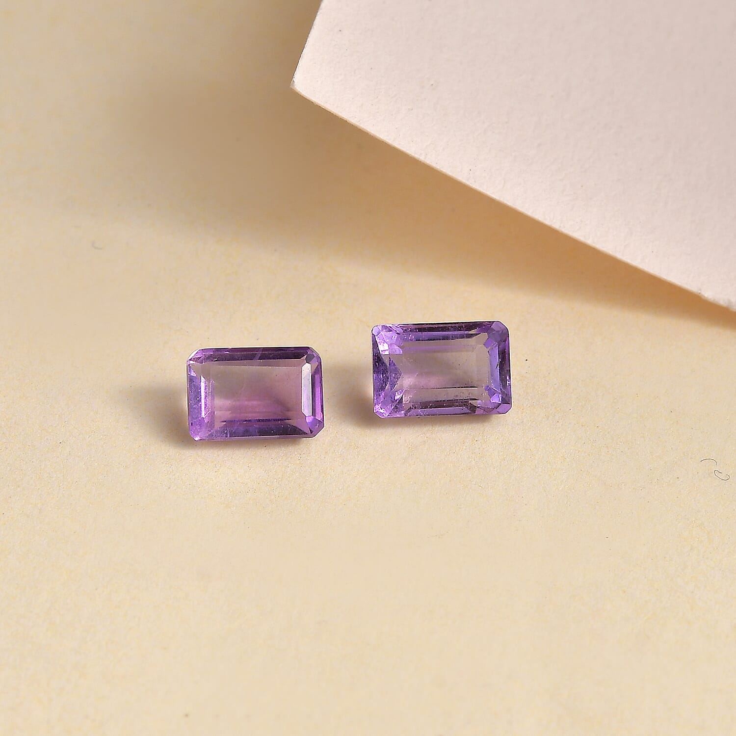 Mashamba Amethyst Set of 2 (Oct 6x4 mm) 1.01 ctw Loose Gemstone