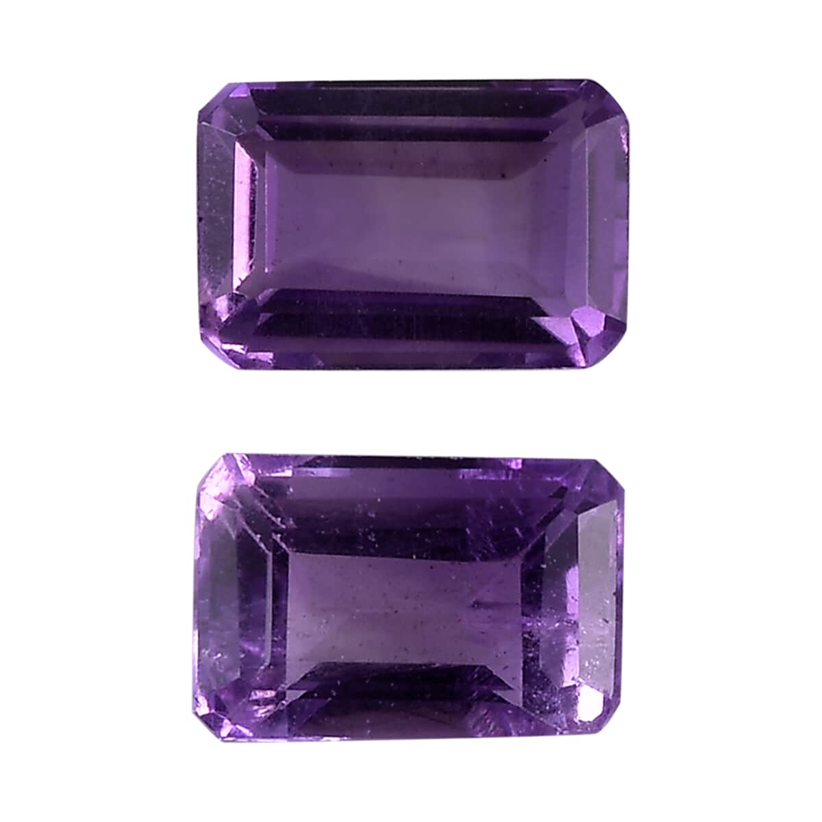 AA Mashamba Amethyst Set of 2 (Oct 6x4 mm) 1.06 ctw Loose Gemstone image number 0