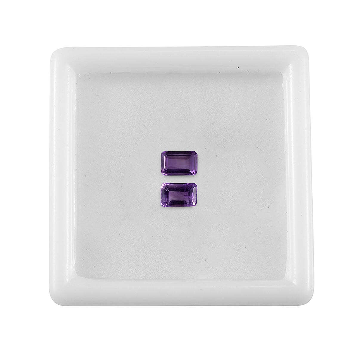 AA Mashamba Amethyst Set of 2 (Oct 6x4 mm) 1.06 ctw Loose gemstone