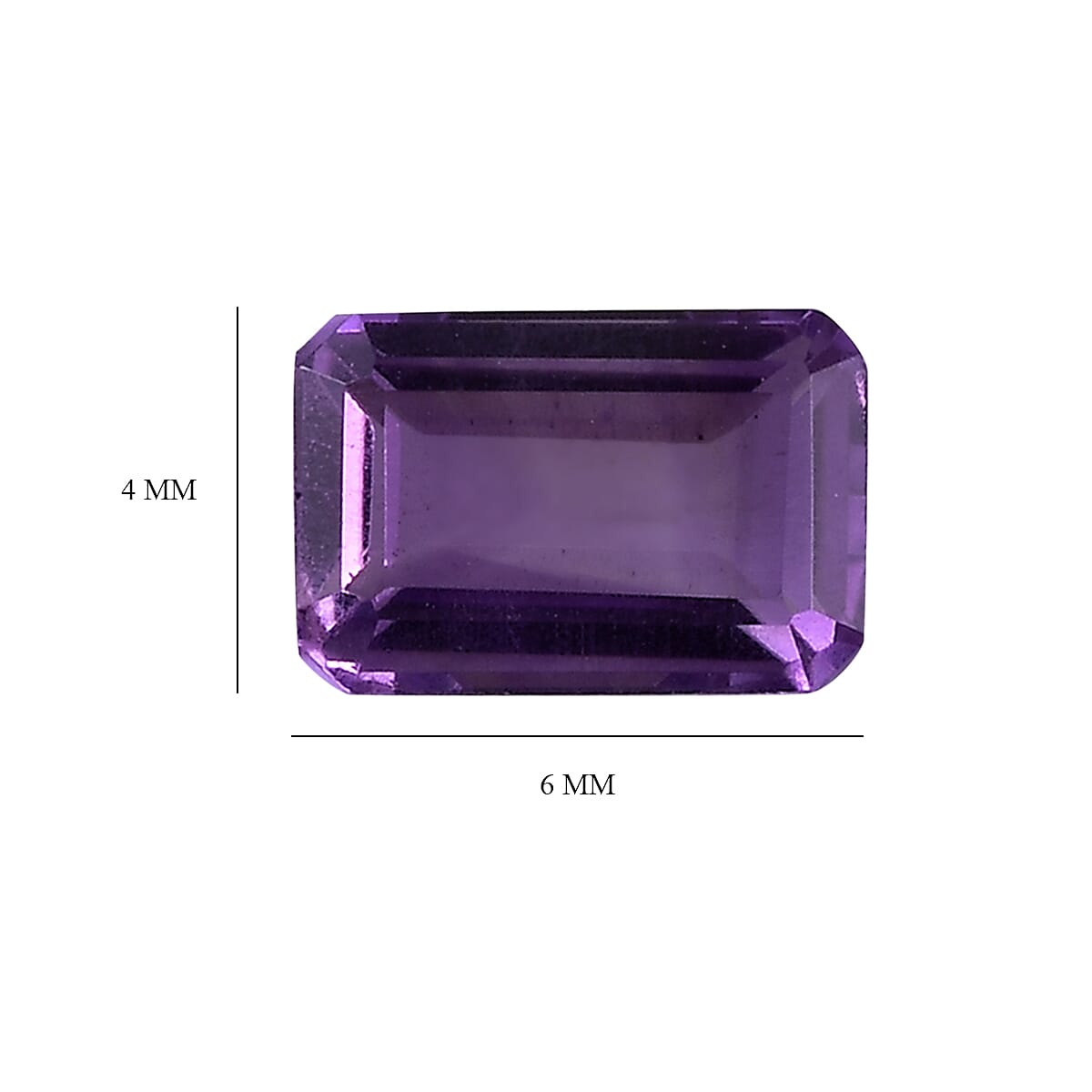 AA Mashamba Amethyst Set of 2 (Oct 6x4 mm) 1.06 ctw Loose gemstone