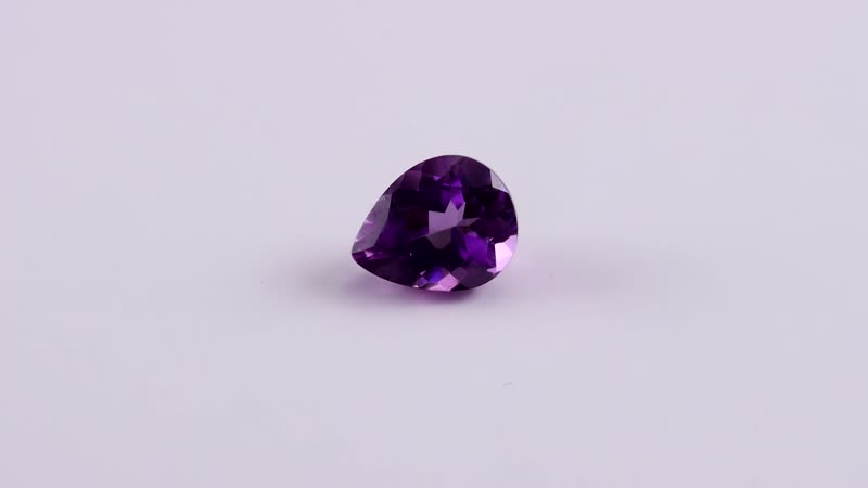 AA Mashamba Amethyst (Pear 10x8 mm) 2.00 ctw Loose Gemstone