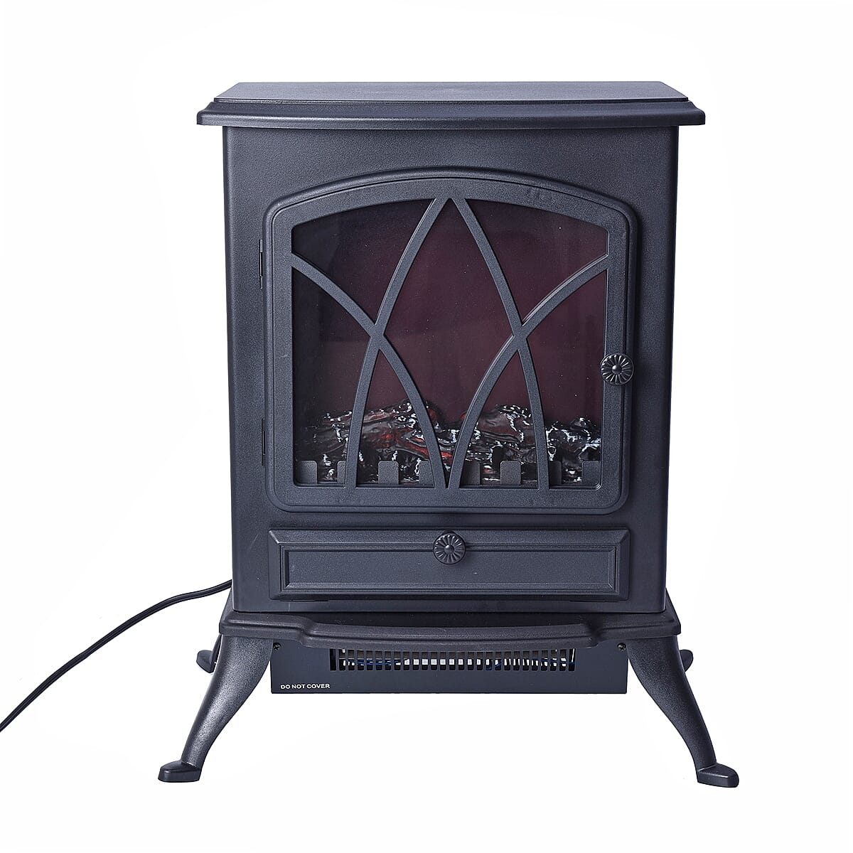 Black Fireplace Space Heater 750W/1500W image number 1