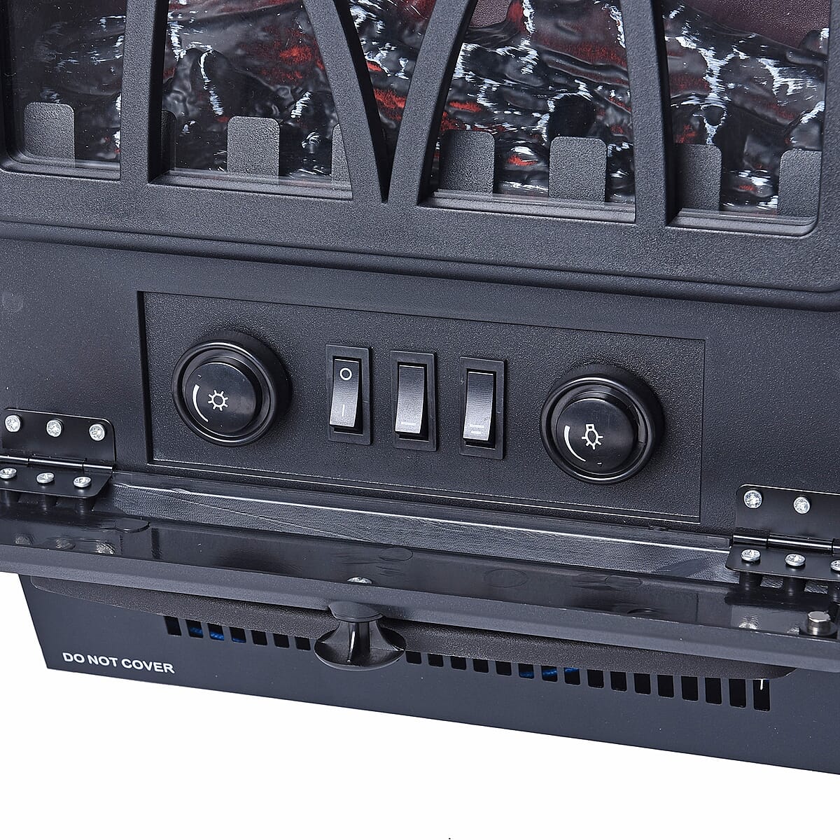 Black Fireplace Space Heater 750W/1500W image number 7