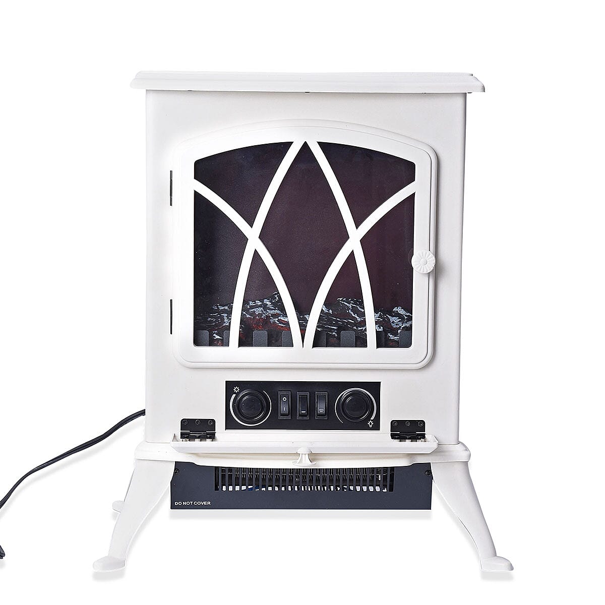 White Fireplace Space Heater 750W/1500W image number 6