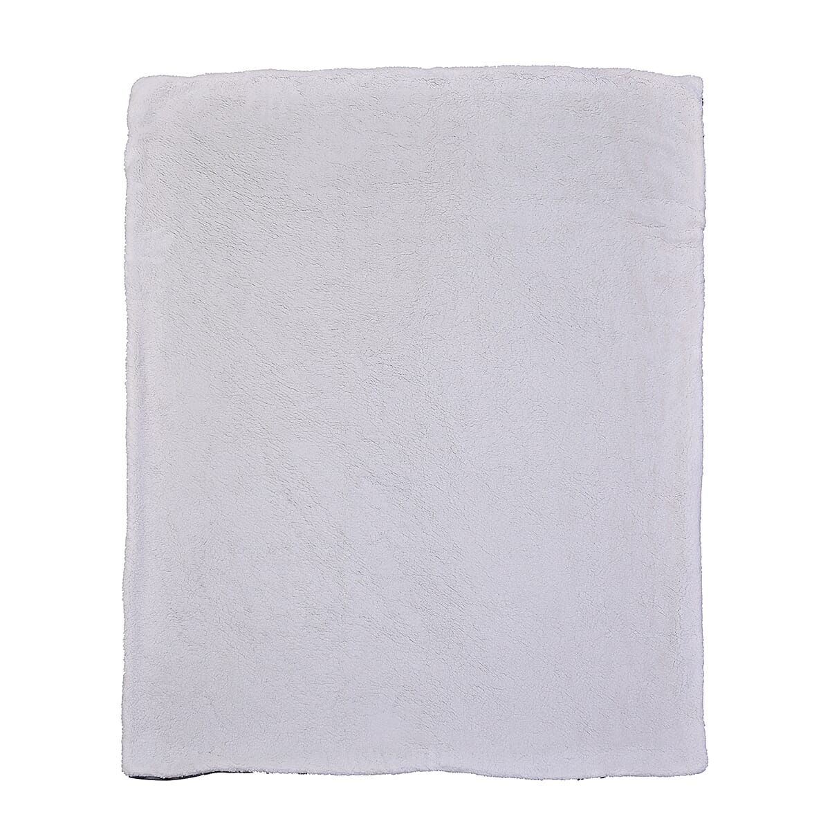 Homesmart Deer Pattern Faux Fur Sherpa Throw Blanket - Brown image number 2