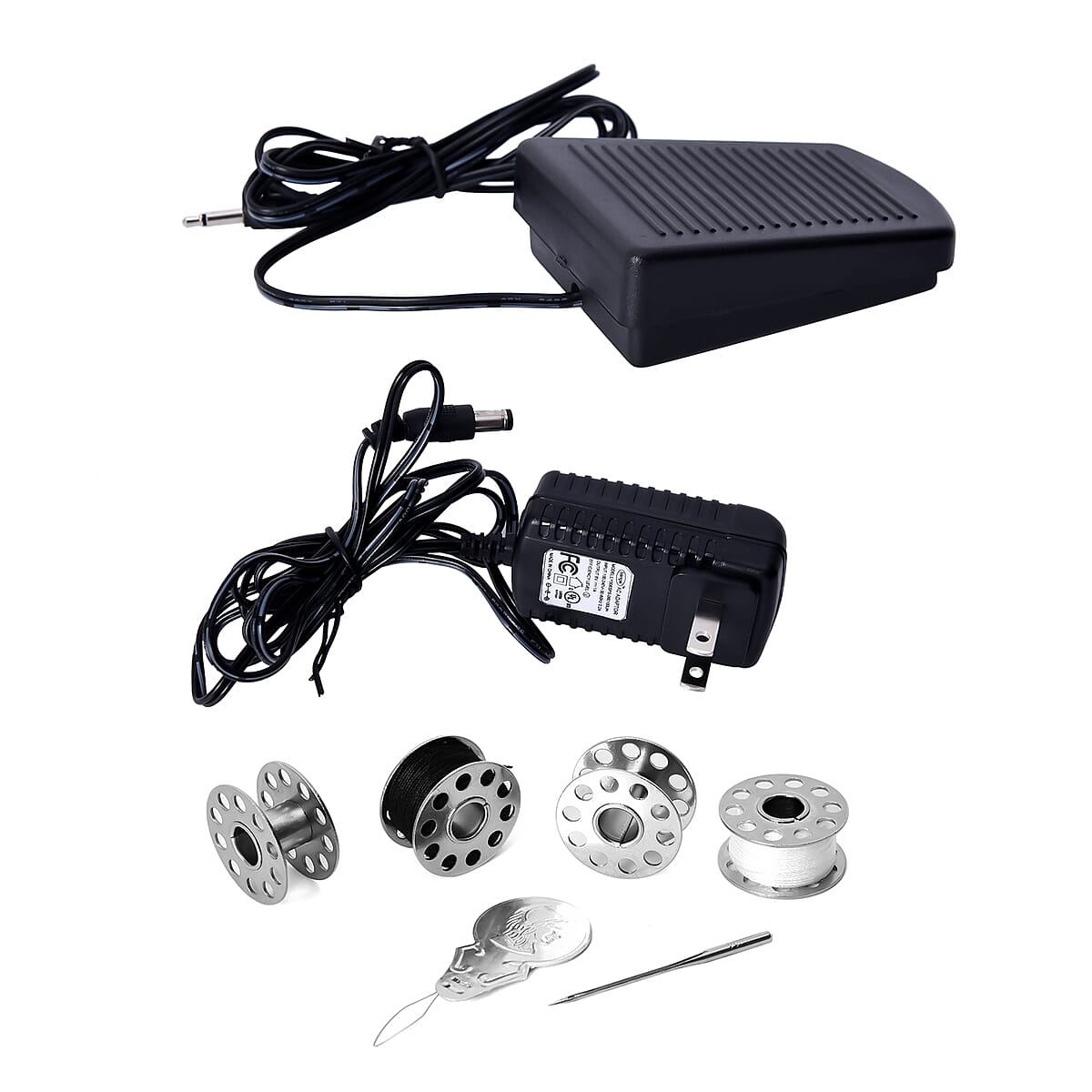 Buy Mini Sewing Machine with Double Threads and Two Speed Control (4xAA