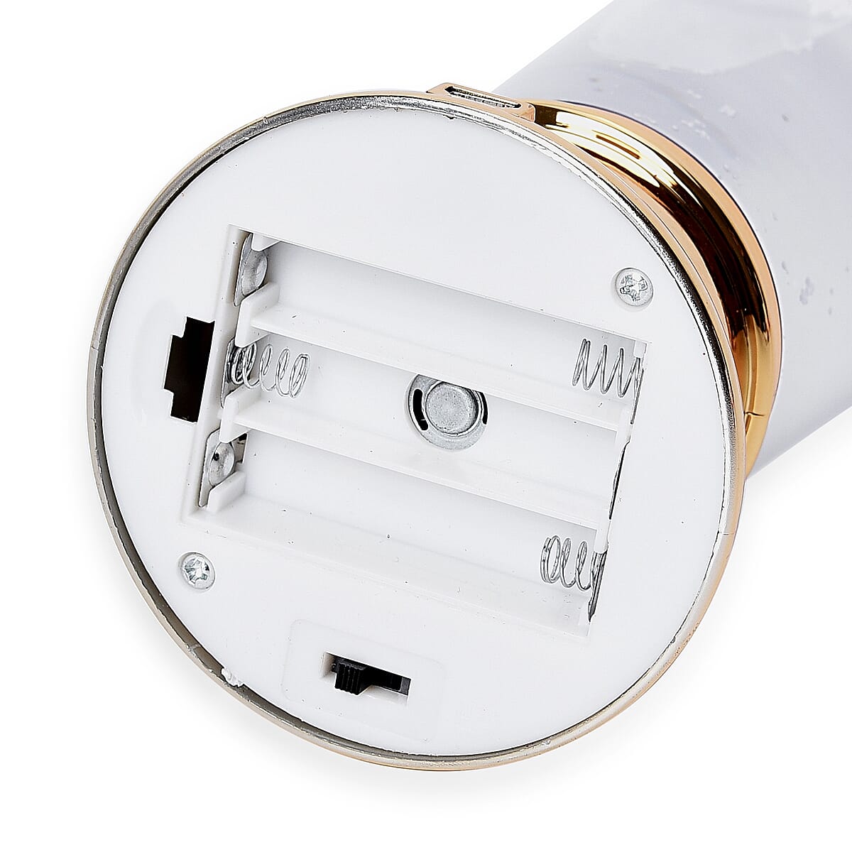 Golden LED Glitter Tornado Lamp with USB Cable (3xAAA Required) image number 5