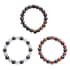 Magnetic by Design Set of 3 Multi Gemstone Beaded Stretch Bracelets 218.00 ctw image number 0