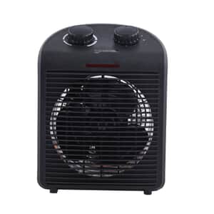 Homesmart Portable, Electric, Black 2 in 1 All Weather, Heater Fan Combo Unit, Automatic Thermostat Control, 2 Temperature, and Speed Setting