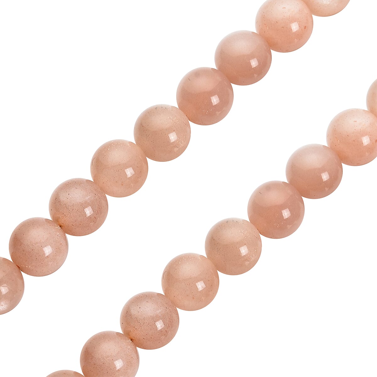 Sri Lankan Sunstone Beaded Bolo Necklace 18-24 Inches with Magnetic Lock in Sterling Silver 248.50 ctw image number 3