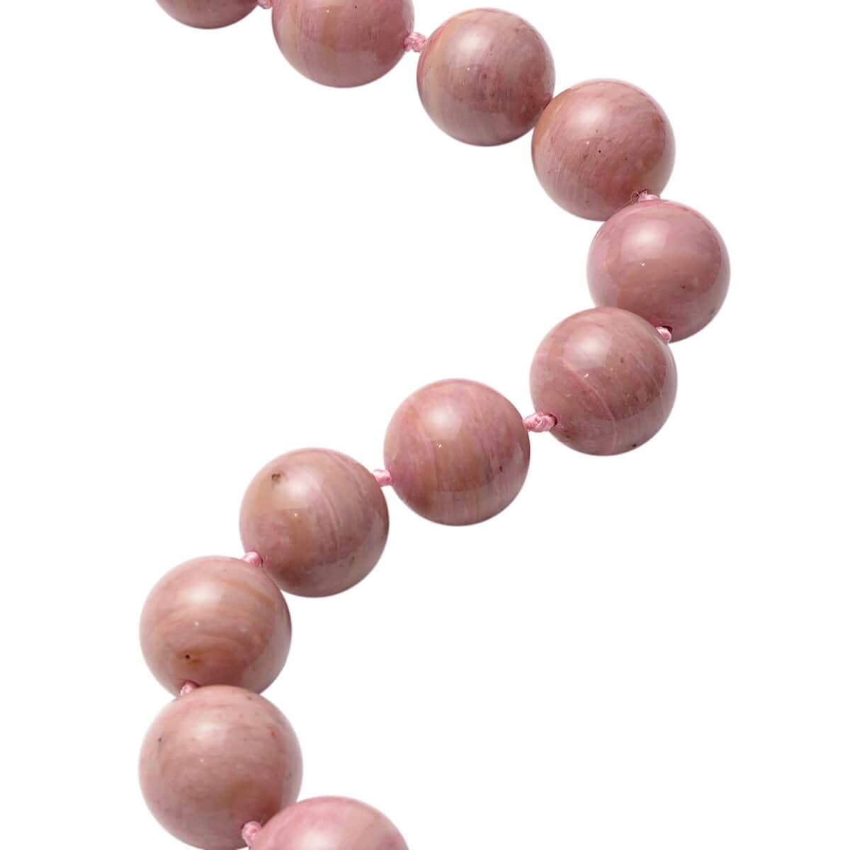 Zaire Rhodonite Beaded Necklace 18-22 Inches with Magnetic Clasp in Sterling Silver 409.50 ctw image number 2