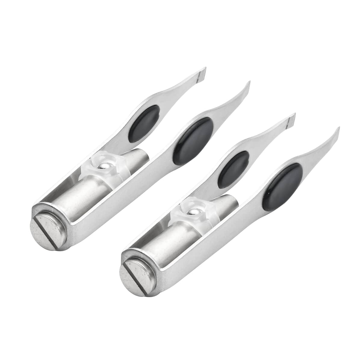 Set of 2pcs Stainless Steel Tweezers with Light (3xLR1 Included) image number 3