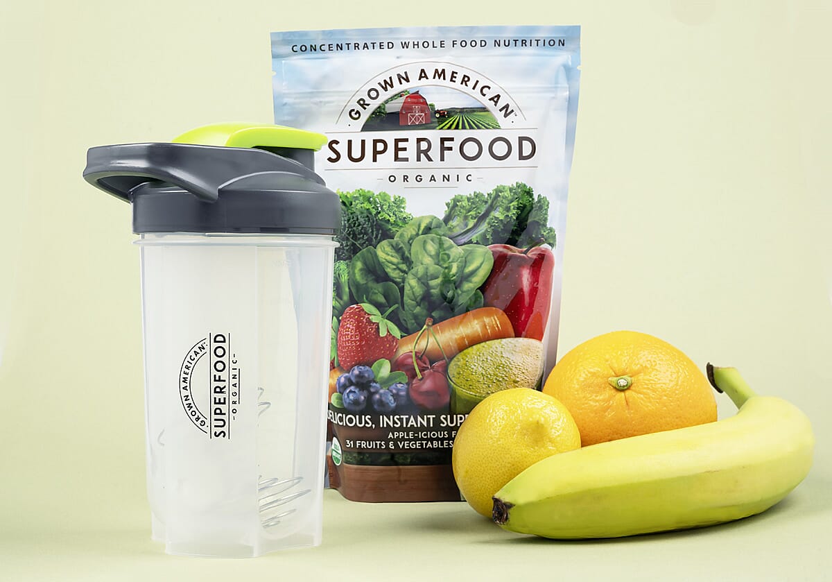 Grown American Superfood Organic -30 Day (8.5 oz) Package Includes: Recipe Book and Shaker Bottle | Organic Superfood | Best Superfood Powder image number 5