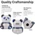 Black and White Ceramic Panda Money Bank, Panda Baby Piggy Bank, First Coin Bank, Best Birthday for Kids, Boys Girls Home Decoration image number 2