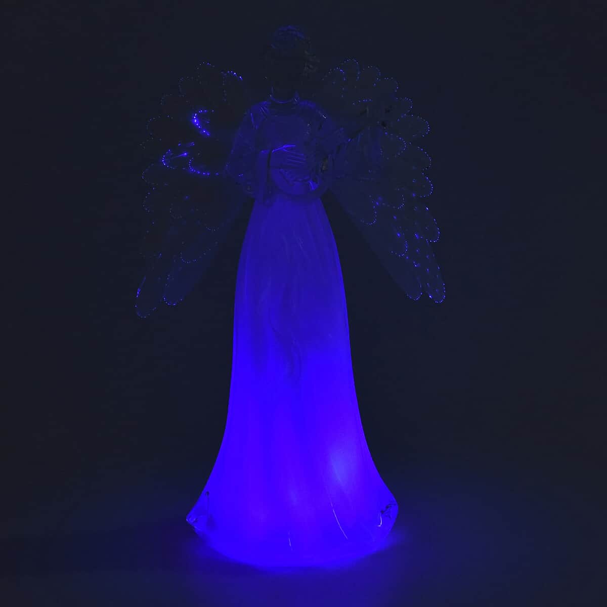 Angel Playing Guitar with Color Changing LED Light (2AAA Batteries Not included) image number 2