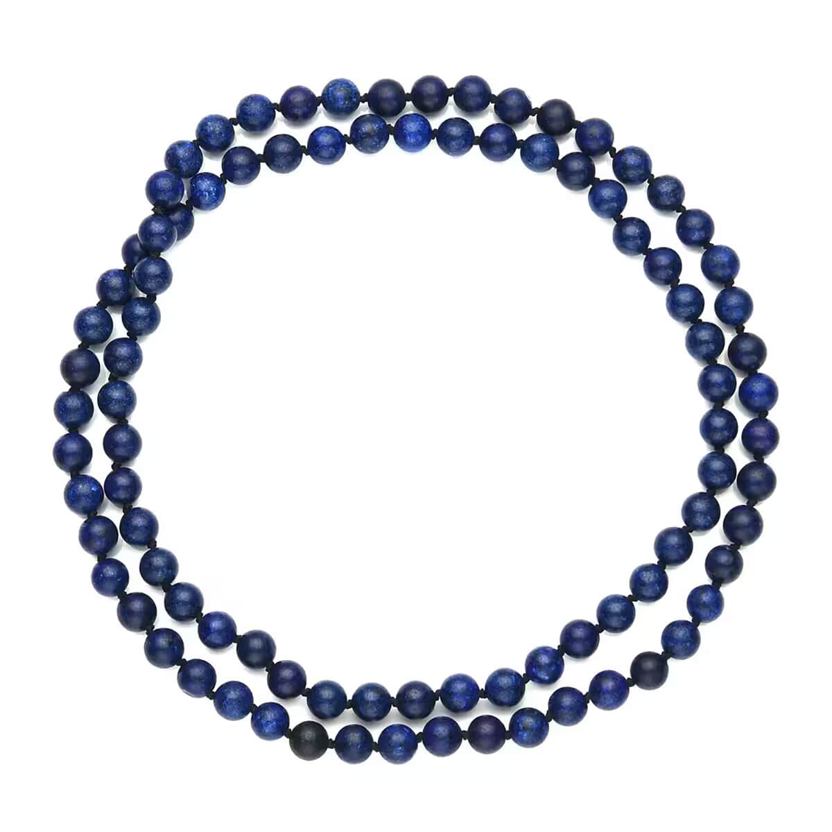 Lapis Lazuli Beaded Endless Necklace 34 Inches 346.50 ctw image number 0