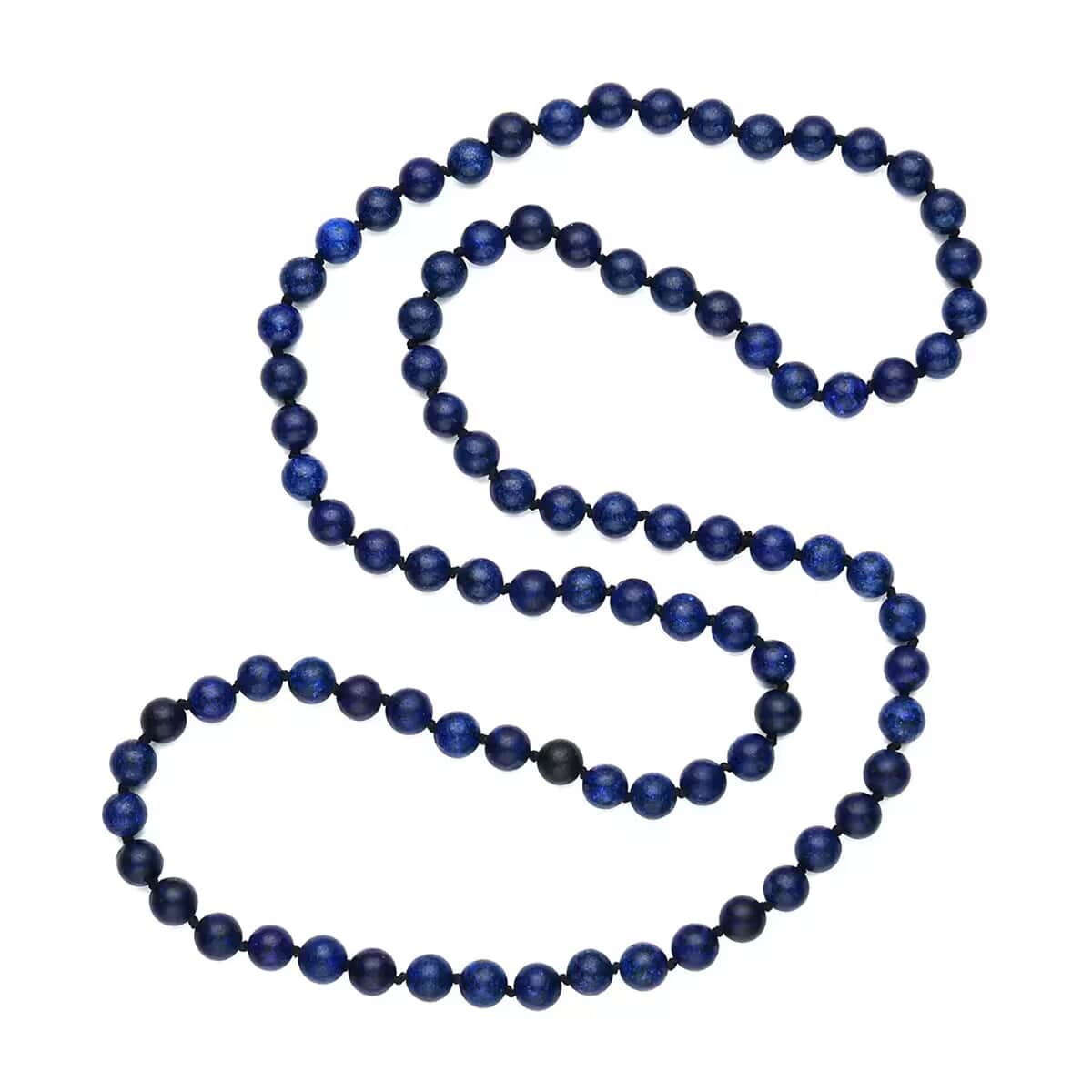 Lapis Lazuli Beaded Endless Necklace 34 Inches 346.50 ctw image number 6