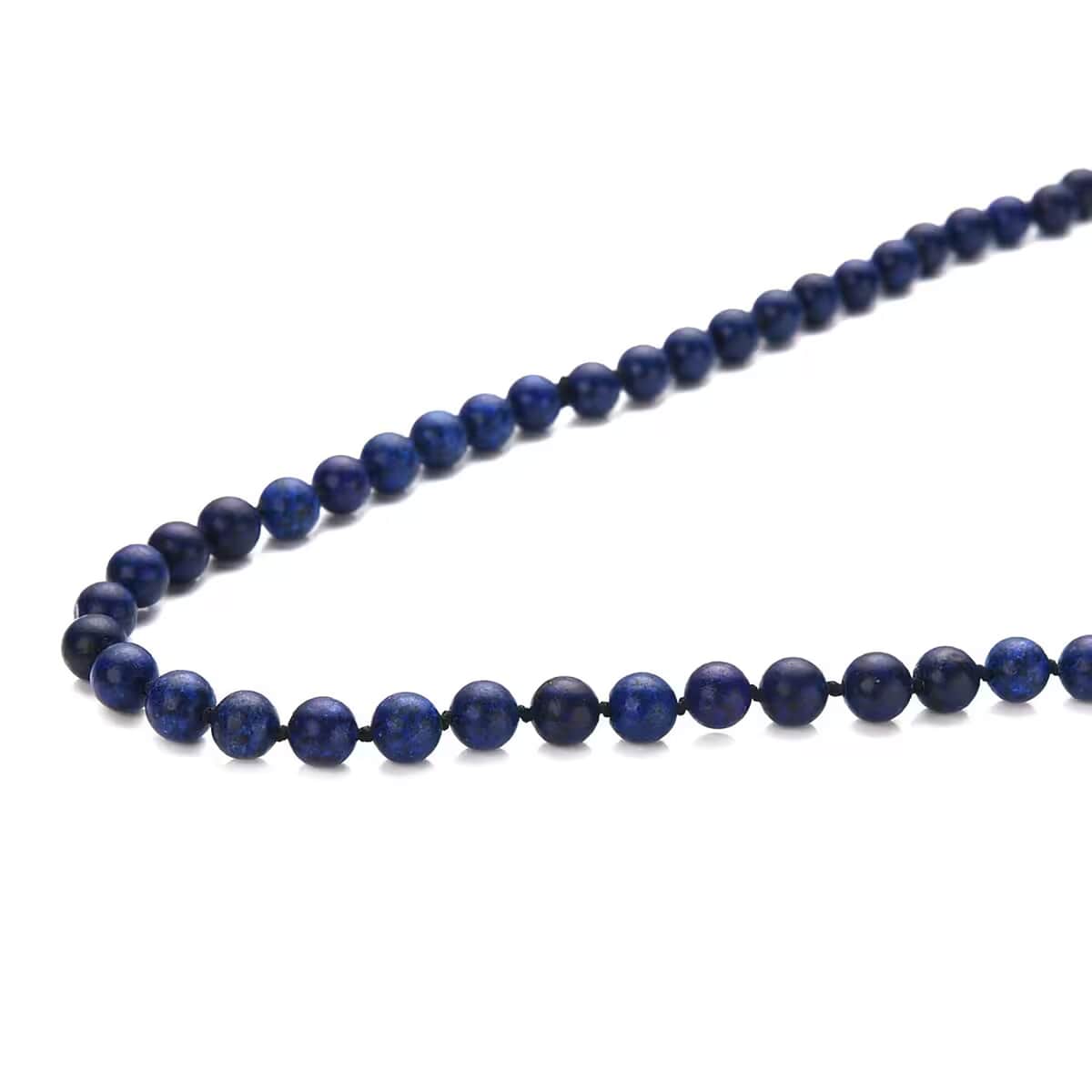 Lapis Lazuli Beaded Endless Necklace 34 Inches 346.50 ctw image number 7