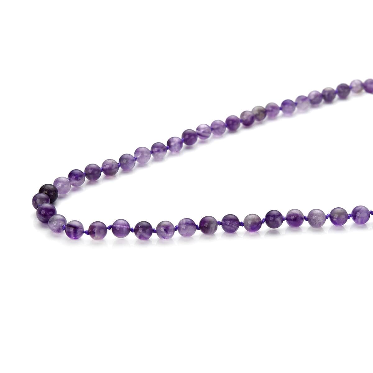 Amethyst Beaded Endless Necklace 34 Inches 310.50 ctw image number 3
