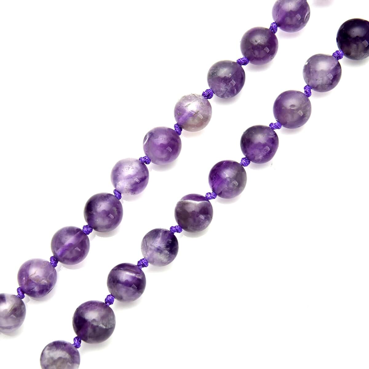 Amethyst Beaded Endless Necklace 34 Inches 310.50 ctw image number 4