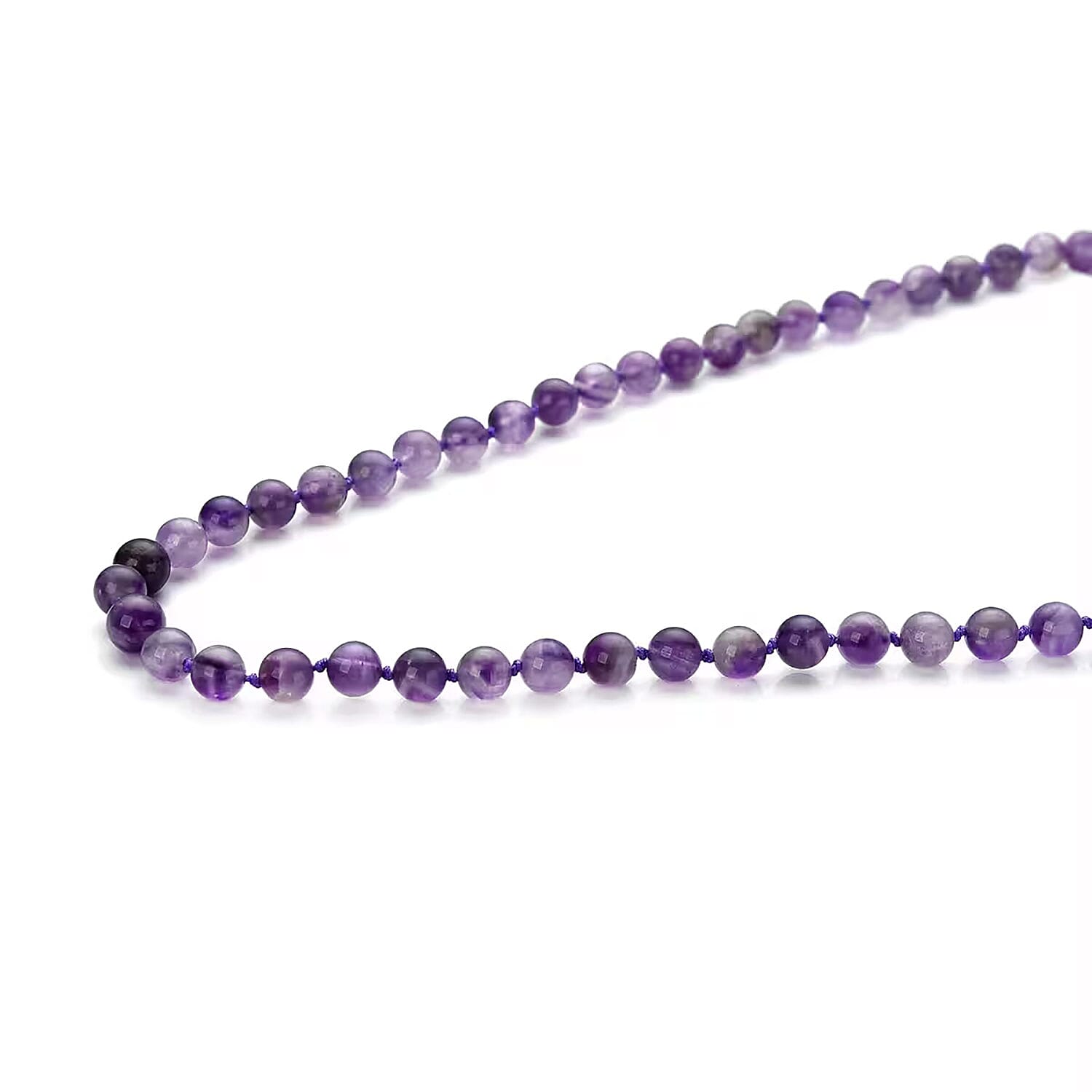 Buy Amethyst Beaded Endless Necklace 34 Inches 310.50 ctw at