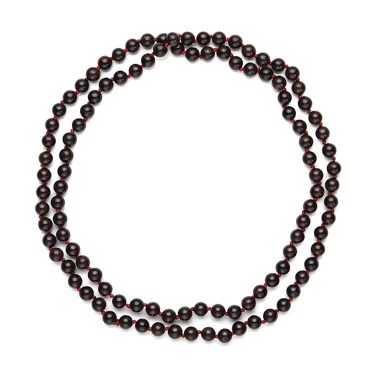 Mozambique Garnet Beaded Endless Necklace 34 Inches 379.00 ctw image number 0