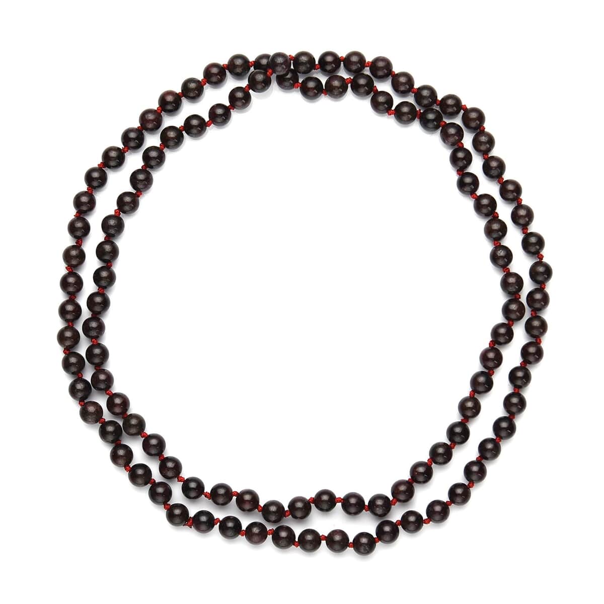 Mozambique Garnet Beaded Endless Necklace 34 Inches 379.00 ctw image number 0