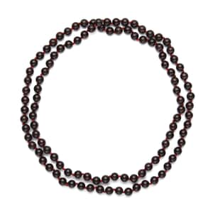 Mozambique Garnet Beaded Endless Necklace 34 Inches 379.00 ctw