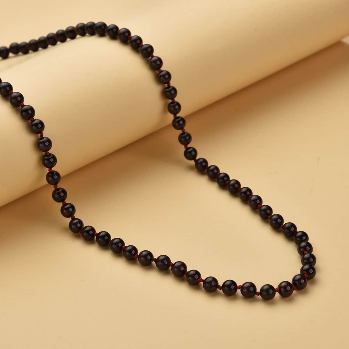 Mozambique Garnet Beaded Endless Necklace 34 Inches 379.00 ctw image number 1