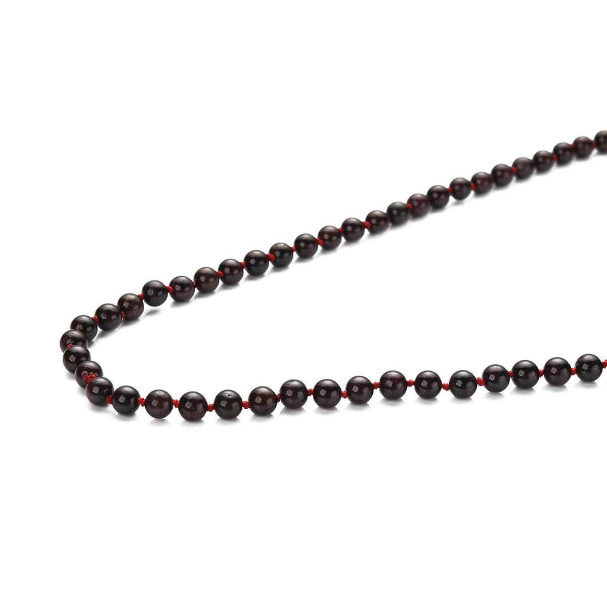 Mozambique Garnet Beaded Endless Necklace 34 Inches 379.00 ctw image number 3