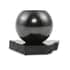 Floral Engraved Shungite Sphere with Stand (3 in) 275.80 ctw image number 1