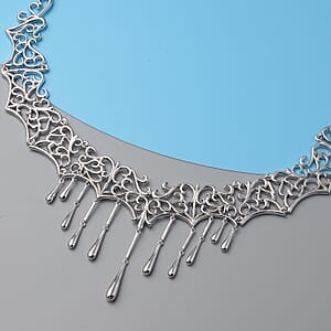 LucyQ Lace Collection Sterling Silver Necklace 18.50 Inches 68.38 Grams