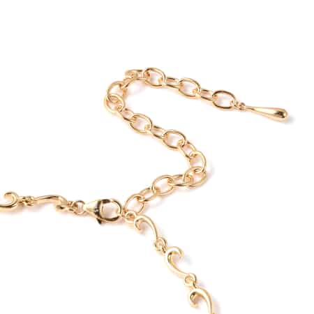 LucyQ Lace Collection 14K Yellow Gold Over Sterling Silver Necklace 18.50 Inches 70.20 Grams image number 3