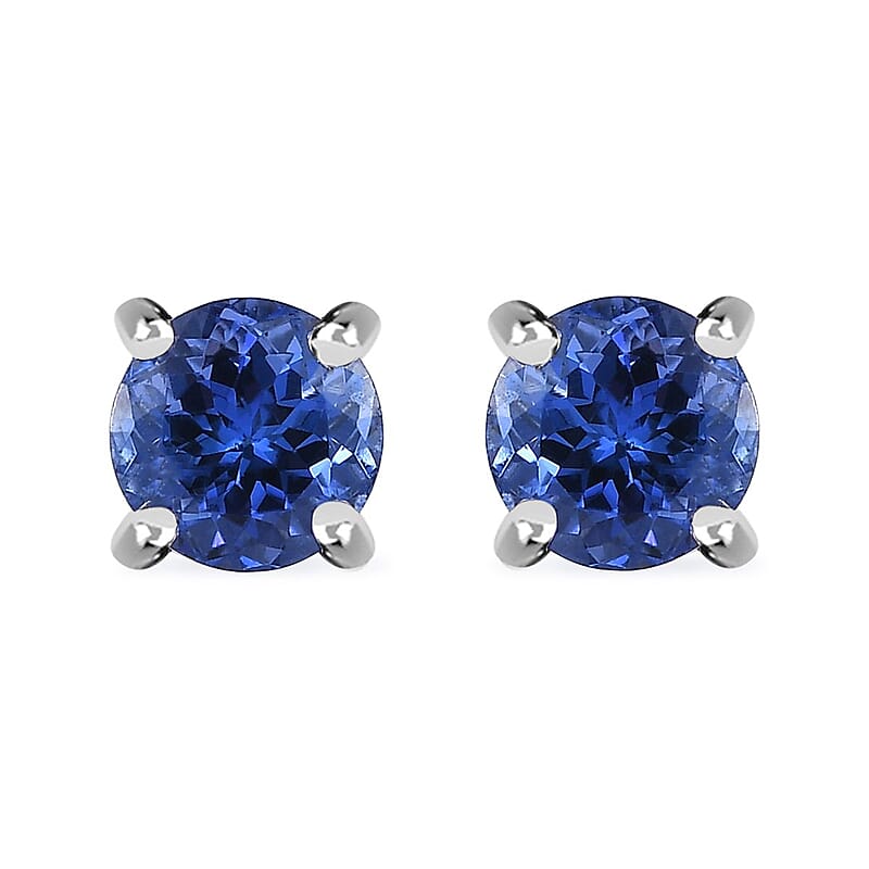 Rhapsody AAAA Tanzanite Earrings in 950 Platinum 1.85 ctw