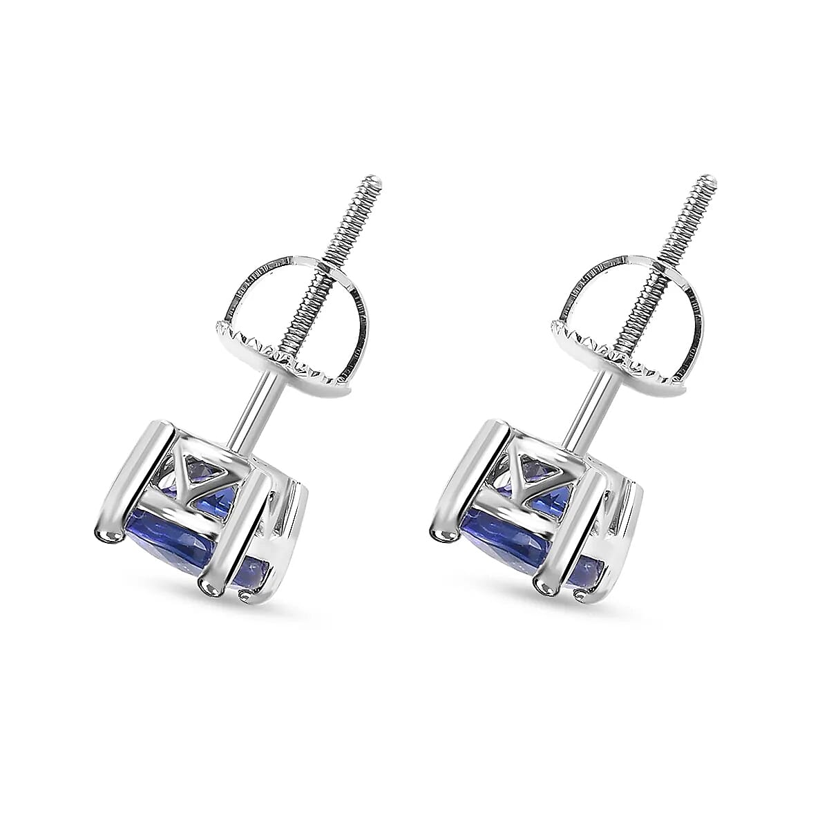 Rhapsody AAAA Tanzanite Earrings in 950 Platinum 1.85 ctw