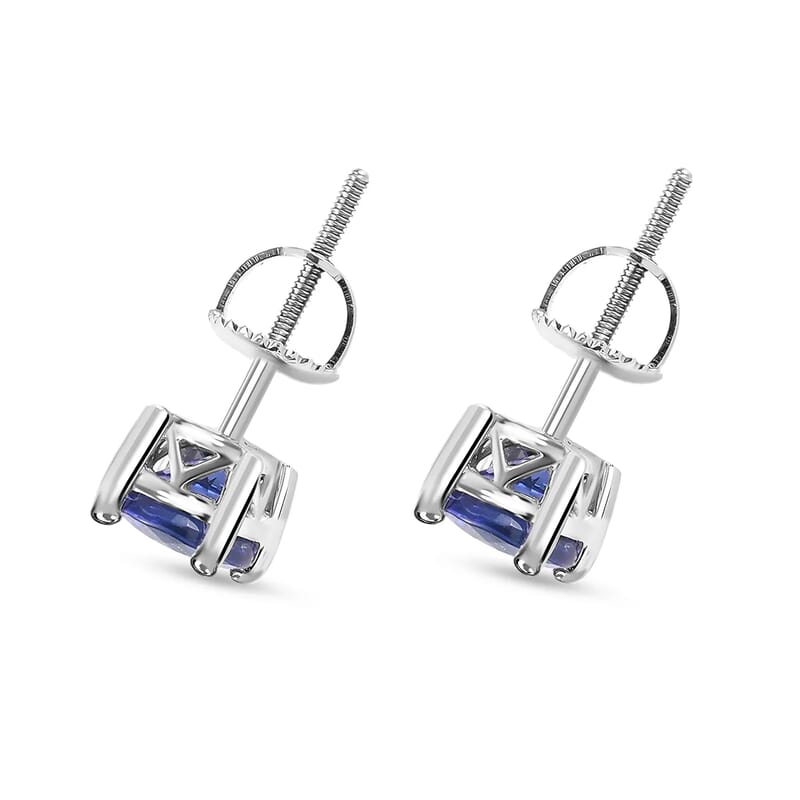 Rhapsody AAAA Tanzanite Earrings in 950 Platinum 1.85 ctw
