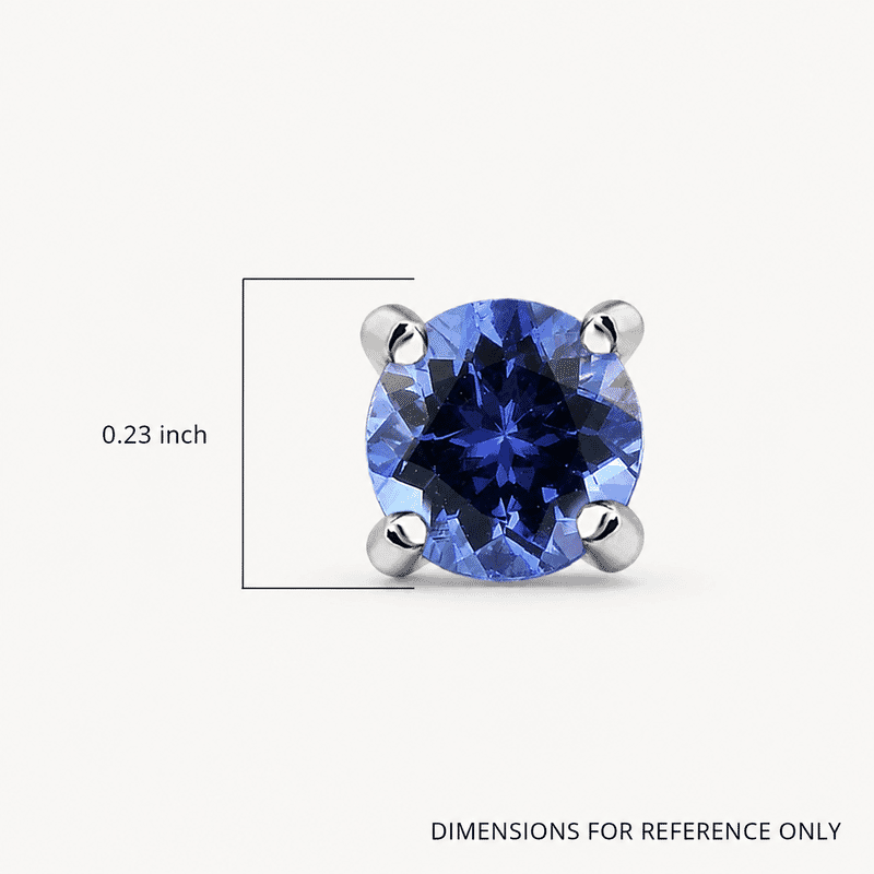Rhapsody AAAA Tanzanite Earrings in 950 Platinum 1.85 ctw