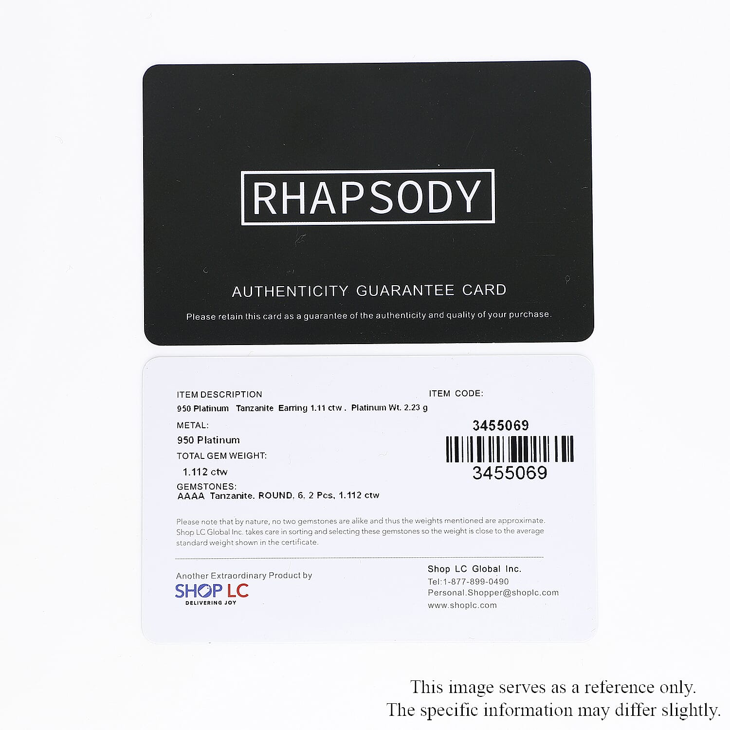 Rhapsody AAAA Tanzanite Earrings in 950 Platinum 1.85 ctw