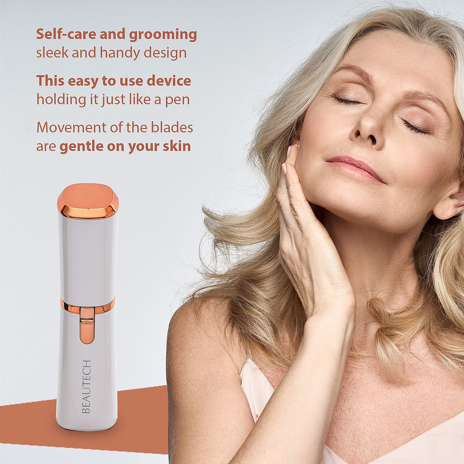LED Light Painless Facial Hair Remover (1AA Required)