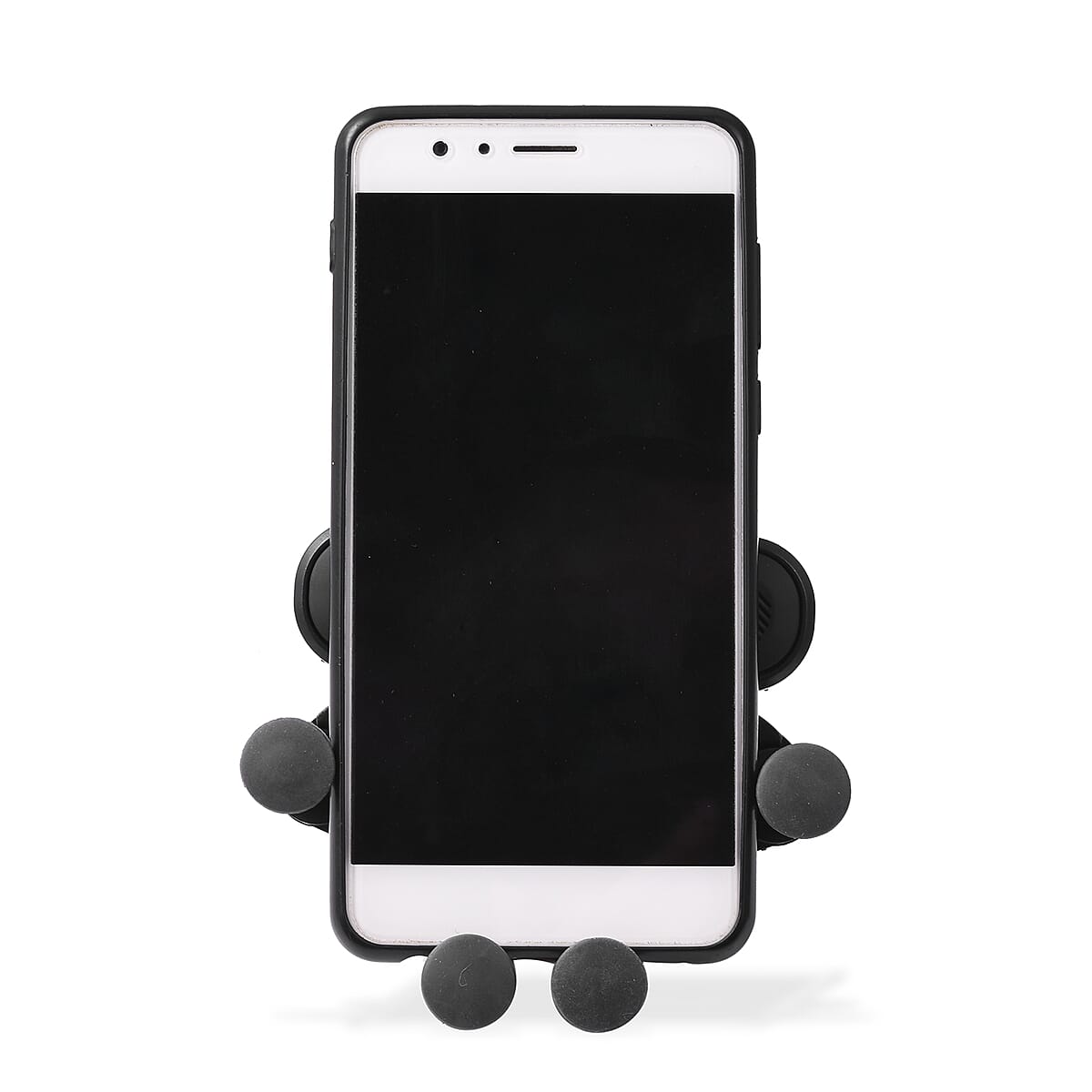 Set of 2 Black Mounted Gravity Car Phone Holder image number 5